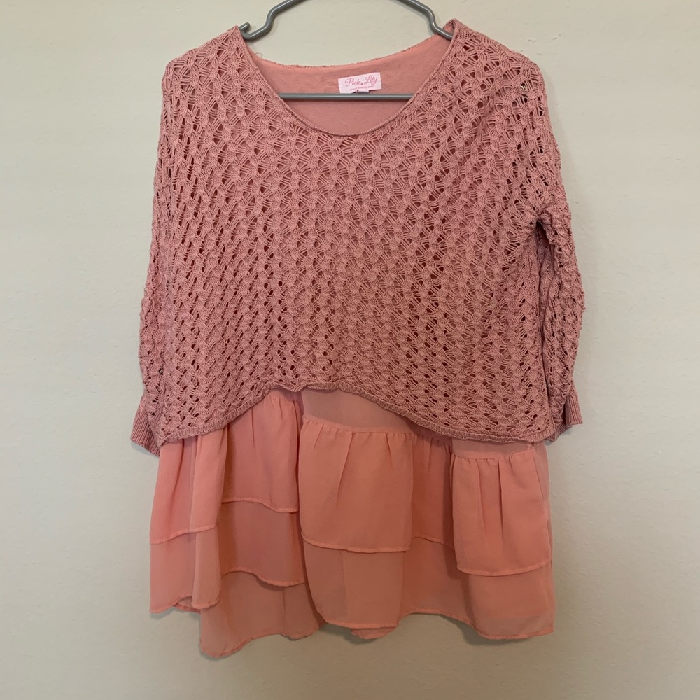 Layered sweater
